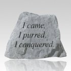 Purred & Conquered Pet Memory Stone